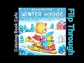 Winter Hygge Coloring Book for Adults by Coloring Book Cafe Flip Through