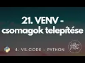 21 VENV - csomagok telepitese