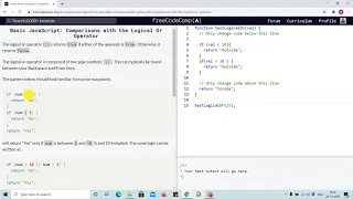 Lesson 68 - Comparison with logical or operator