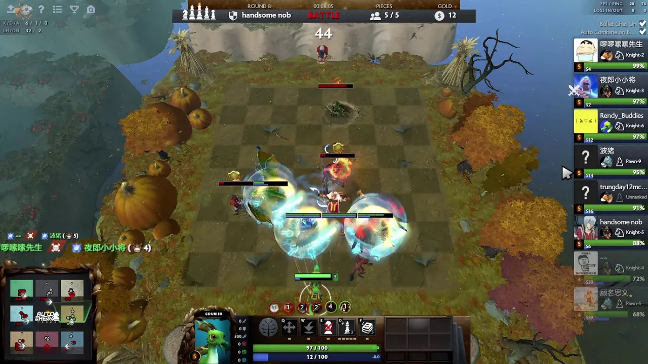 Troll + Knight Strats Combo Strat yang mematikan | Dota 2 Auto Chess Gameplay Indonesia