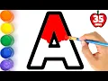 Download Lagu Learn Alphabet a to z with Words - Colouring and Drawing for kids