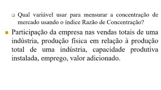 cap 5 concentração de mercado