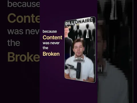 You don't have a content problem.