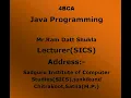 4BCA Java Programming Create First Java Applet Program