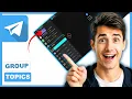 How to create a Telegram group with different topics Easiest Way 2026 Guide