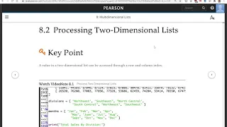 Daniel Liang Python Sections 8 1 and 8 2