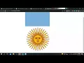 Argentina flag made with html and css