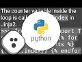 How to output loop counter in python jinja template