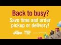 Pickup or Delivery for Back to Busy