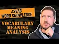 How to Find the Correct Word Meaning Full Solution ASVAB Word Knowledge