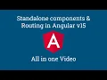 Getting started with standalone components new way of routing in angular v15