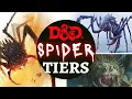 D D MONSTER RANKINGS - SPIDERS