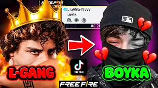 L-GANG HIZO "LLORAR" A BOYKA EN FREE FIRE!!