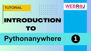 PythonAnywhere 2024 Best Platform for Python Web Hosting Full Tutorial by Webroj