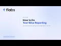 Test-Wise Report Generation Analysis Flabs LIMS