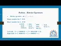 Bitwise operators - 1 in Python programming in Tamil