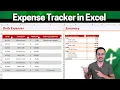 How to Create an Expense Tracker in Excel Simple Automated Budget Sheet