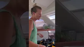 Checking safety gear before going to sea #family #sailing #safety #viral