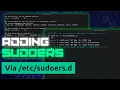 How to Add Sudo Users in Linux Using d