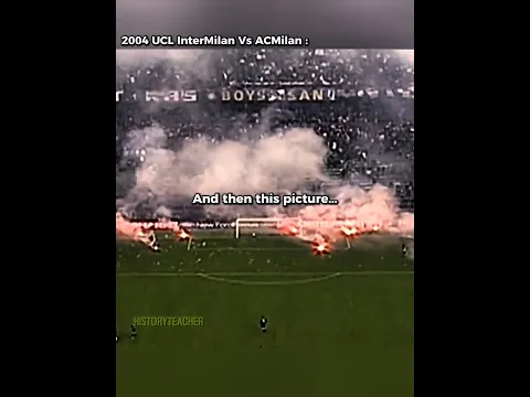 The UCL incident - InterMilan vs Ac Milan 2005 ☠️ #ronaldo #footballshorts