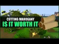 Actual XP Rates Cutting Mahogany Logs