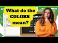 GMM Colors Explained