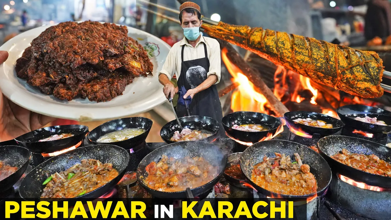 Karachi ke Chapli Kabab, Street Food of Shah Faisal Colony   Tawa Qeema , Mutton Karhai, Fish Sajji