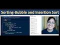 Sorting in Python-Bubble and Insertion Sort Hindi Version
