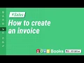 How to Create an Invoice Zoho Books