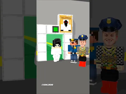 bantu polisi menangkap penjahat yang menyamar #minecraft #roblox #shorts