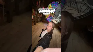 Flying To WEDNESDAY Season 2 Set Jennaortega Wednesdayseason2 Wednesdaynetflix Timburton 