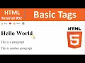 HTML Tutorial - Basic HTML Tags
