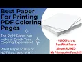 This Paper KILLED my Prismas Best Cardstock to Print Coloring Pages