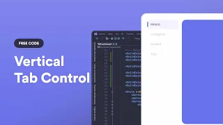 C WPF - Vertical UI TabControl