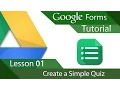 Google Forms - Tutorial 01
