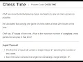 Chess Time-CodeChef-Code Solution