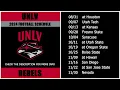 2024 UNLV Rebels Football Schedule
