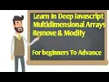 JavaScript Multidimensional Arrays Modify Remove Element Tutorial 17 2021 in Hindi Urdu