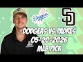 Los Angeles Dodgers vs San Diego Padres 26 MLB Pick Prediction MLB Betting Tips