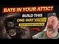 Bats in Your Attic Make a DIY One-Way Valve to Get Rid of Them