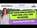 Get Paid 25 Hour David s Bridal Intuit Hiring Set Your Own Schedule Work From Home Jobs
