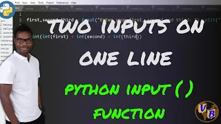 Two inputs using one input function in Python