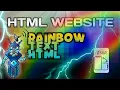 Auto Change Color Text HTML RAINBOW TEXT HTML - MOBILE HTML CSS