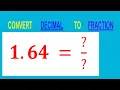 CONVERT DECIMAL 1 64 TO FRACTION