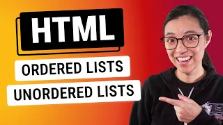 HTML Ordered Lists & Unordered Lists
