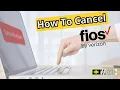How to cancel Verizon FiOS Internet
