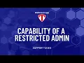 Capability of a Restricted Admin - Help Stack Team App