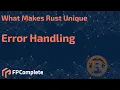 What Makes Rust Unique Error handling