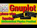 2 Piece-wise function in Gnuplot using Mobile in Bengali