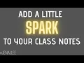 Add a Little Spark to Your Notes Anchor Charts